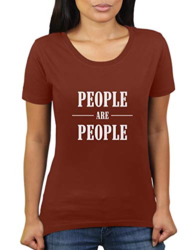 People Are People - Damen T-Shirt von KaterLikoli, Gr. 3XL, Choccolate von Likoli