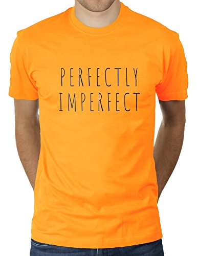 Perfectly Imperfect - Body Positive Positivity - Herren T-Shirt von KaterLikoli, Gr. M, Gold Yellow von Likoli