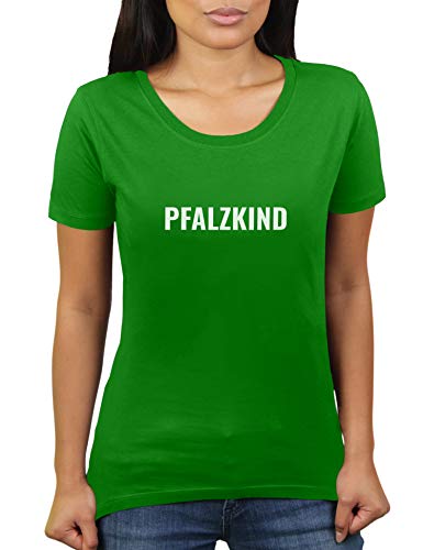 Pfalzkind - Damen T-Shirt von KaterLikoli, Gr. XL, Apple Green von Likoli