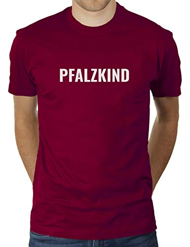 Pfalzkind - Herren T-Shirt von KaterLikoli, Gr. L, Burgundy von Likoli