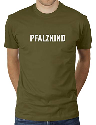 Pfalzkind - Herren T-Shirt von KaterLikoli, Gr. L, Olive von Likoli