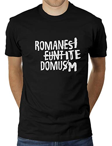 Romani ITE Domum - Herren T-Shirt von KaterLikoli, Gr. 2XL, Deep Black von Likoli