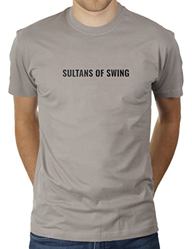 Sultans of Swing - Herren T-Shirt von KaterLikoli, Gr. XL, Light Gray von Likoli