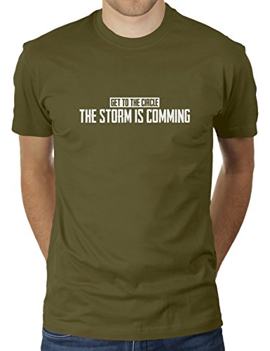 The Storm is Comming PUBG Player Unknown Battlegrounds - Herren T-Shirt von KaterLikoli, Gr. L, Olive von Likoli