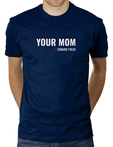 Your Mom - Sigmund Freud - Herren T-Shirt von KaterLikoli, Gr. XL, French Navy von Likoli