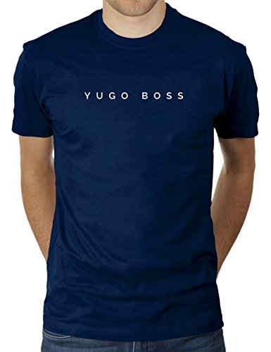 Yugo Boss - Herren T-Shirt von KaterLikoli, Gr. L, French Navy von Likoli