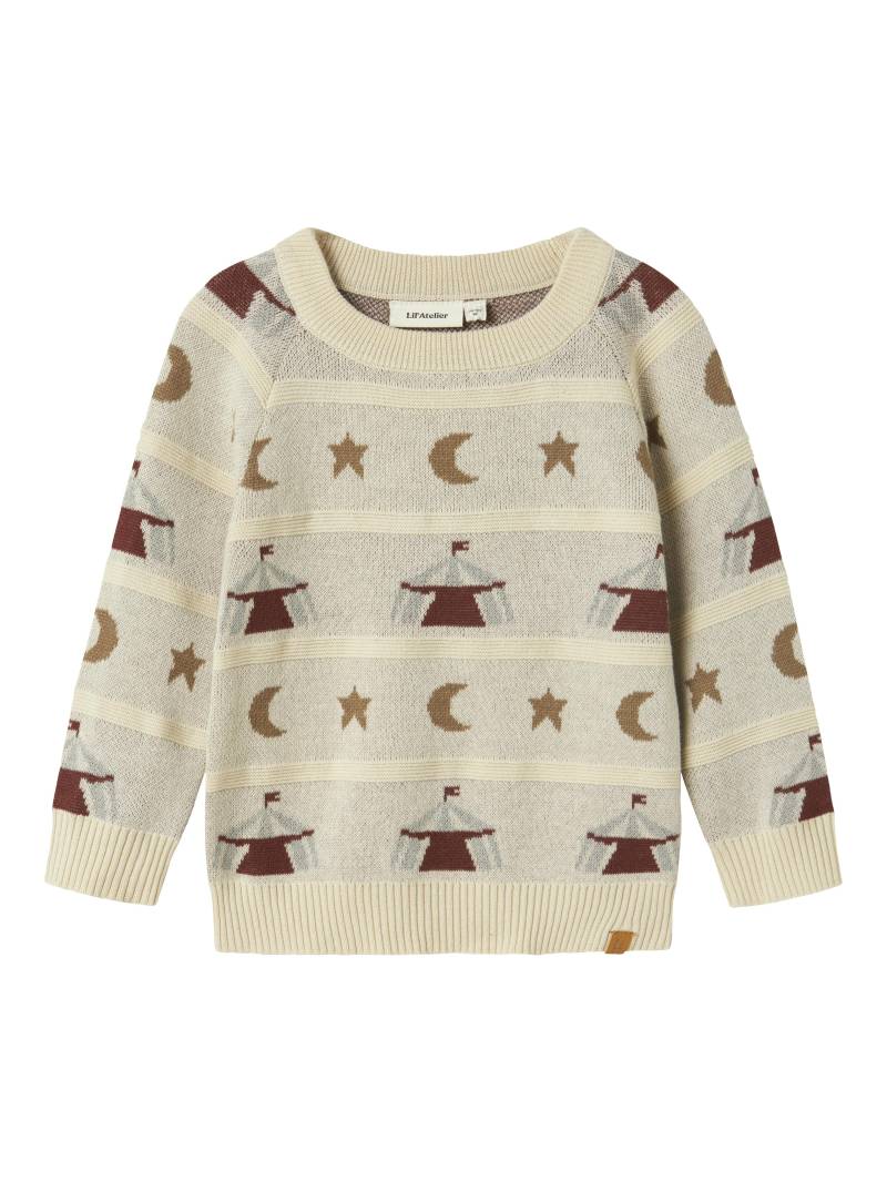 Lil’ Atelier - NMMLAMAI LS KNIT LIL turtledove - Gr. - 98 von Lil’ Atelier