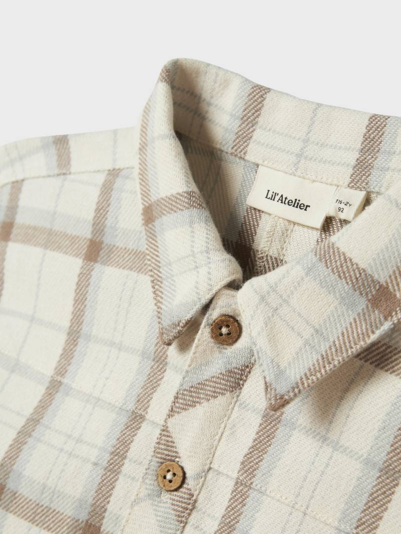 Lil’ Atelier - NMMOTIS LS LOOSE SHIRT JACKET LIL turtledove - Gr. - 98 von Lil’ Atelier