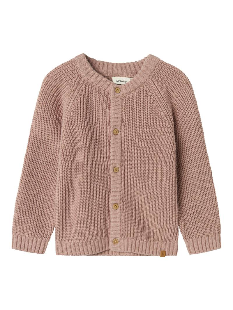 Lil’ Atelier - NMNEMLEN LIN LS KNIT CARD LIL NOOS misty rose - Gr. - 116 von Lil’ Atelier