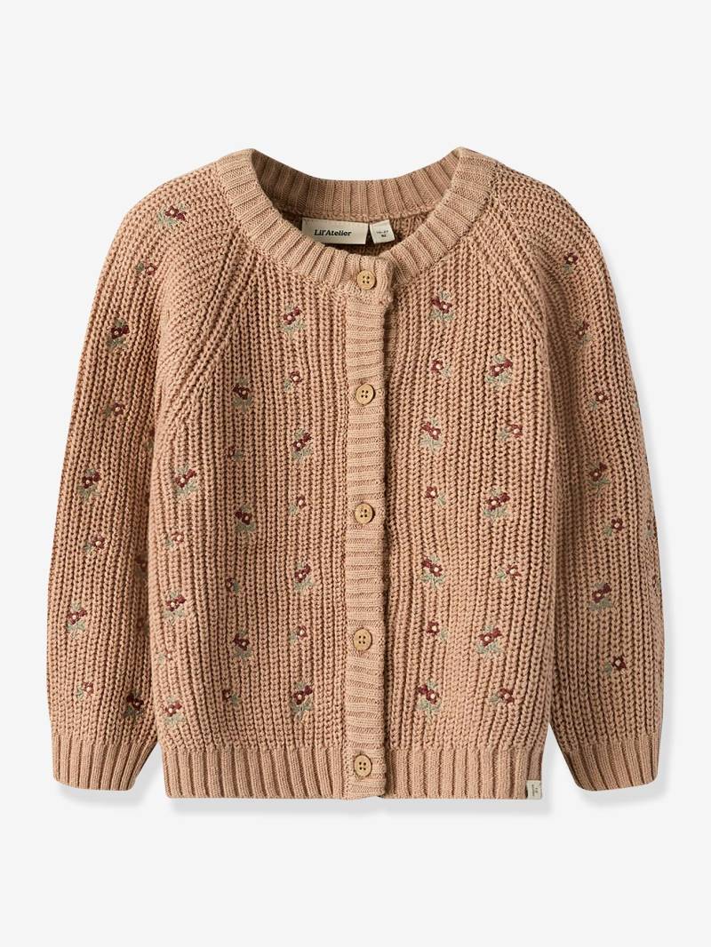 Strickjacke Mädchen Lil' Atelier MINI Baumwollstrick zimt von Lil'atelier