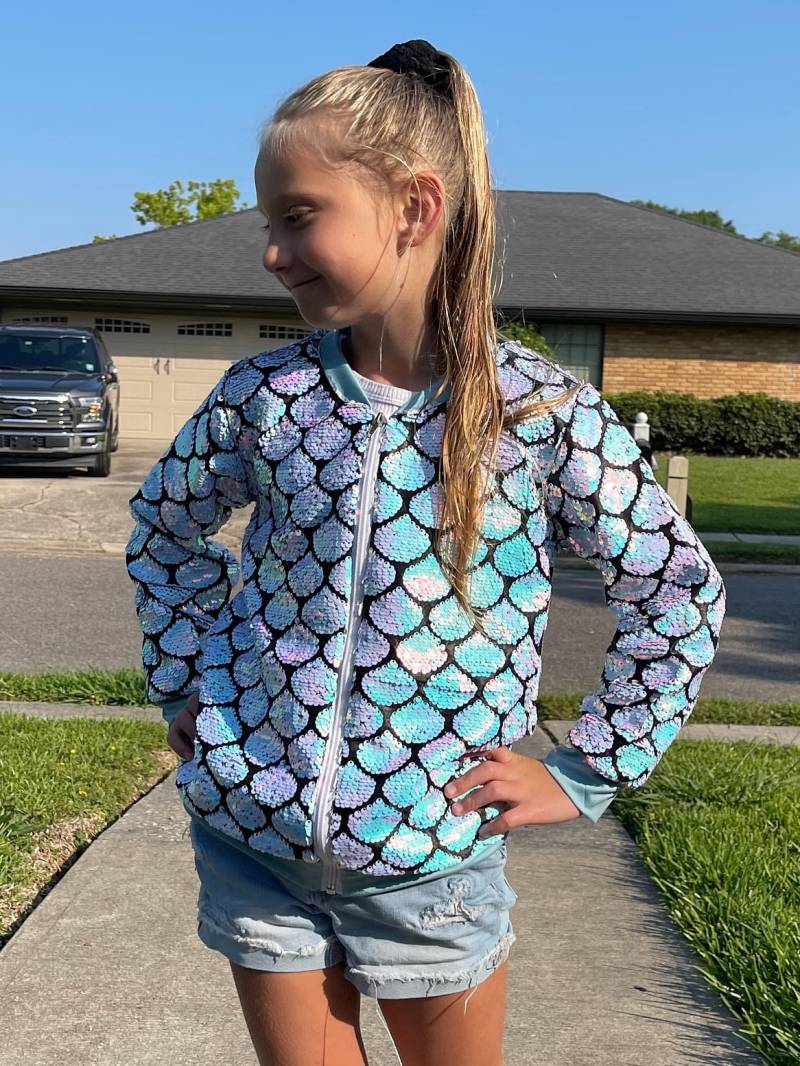 Meerjungfrau-Skalen-Pailletten-Jacke von LilBestiesDesign