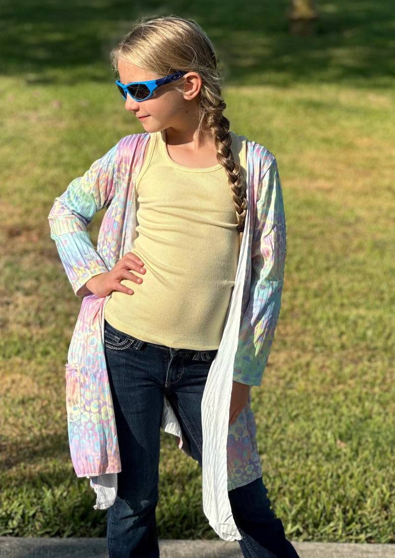 Pastellfarbene Leopardenjacke von LilBestiesDesign