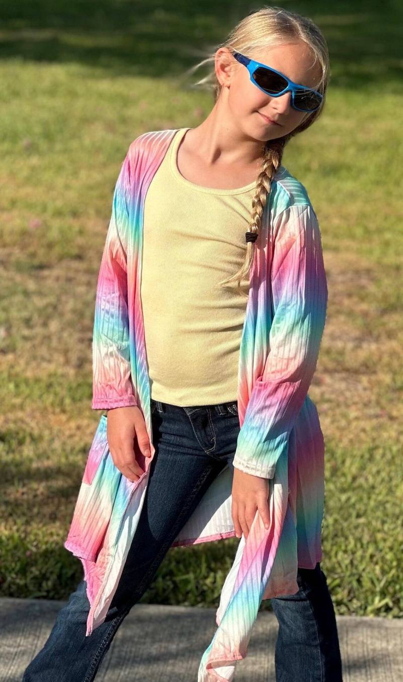 Pastellfarbene Ombré-strickjacke von LilBestiesDesign