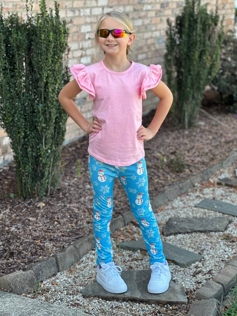Schneemann Leggings Schneemann Leggings von LilBestiesDesign