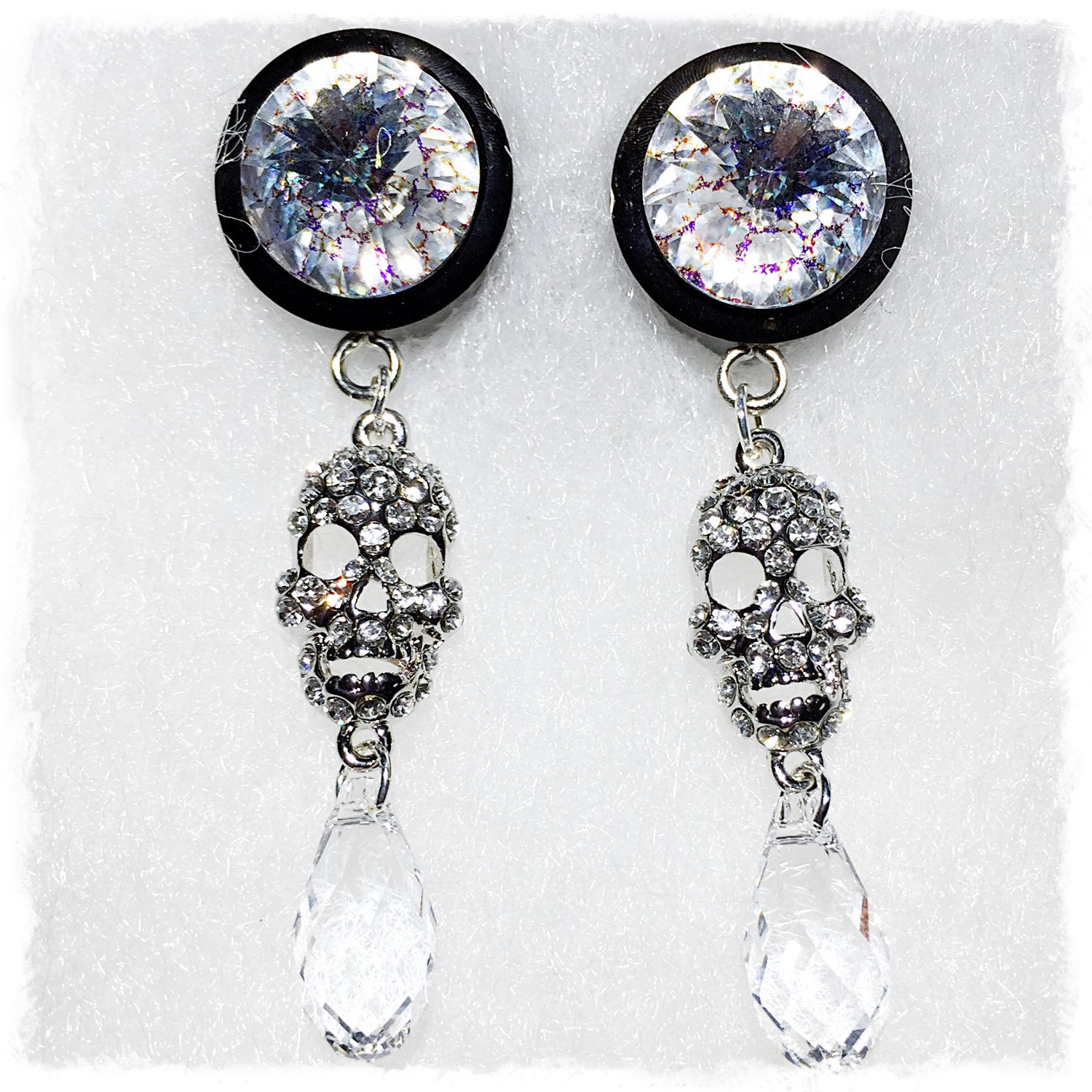 14mm Horn Und Swarovski Stecker 14mm Horn Und Swarovski Stecker von LilItaliaDesigns