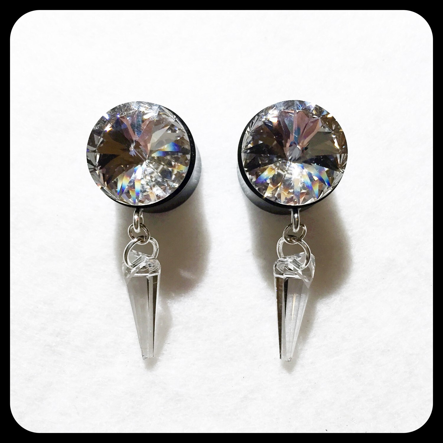 16mm Oder 5/8 Büffelhorn Swarovski Plugs 16mm Oder 5/8 Büffelhorn Swarovski Plugs von LilItaliaDesigns