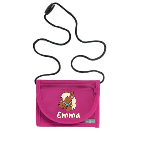 Lila Lotte Kinder-Brustbeutel mit Pferde-Motiv, personalisierbar, Verstellbarer Trageriemen, Reißverschluss Lila Lotte Kinder-Brustbeutel mit Pferde-Motiv, personalisierbar, Verstellbarer Trageriemen, Reißverschluss von Lila Lotte