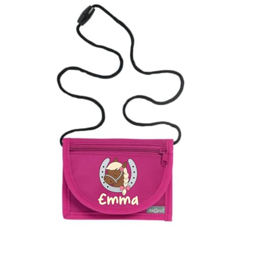 Lila Lotte Kinder-Brustbeutel mit Pferde-Motiv, personalisierbar, Verstellbarer Trageriemen, Reißverschluss Lila Lotte Kinder-Brustbeutel mit Pferde-Motiv, personalisierbar, Verstellbarer Trageriemen, Reißverschluss von Lila Lotte