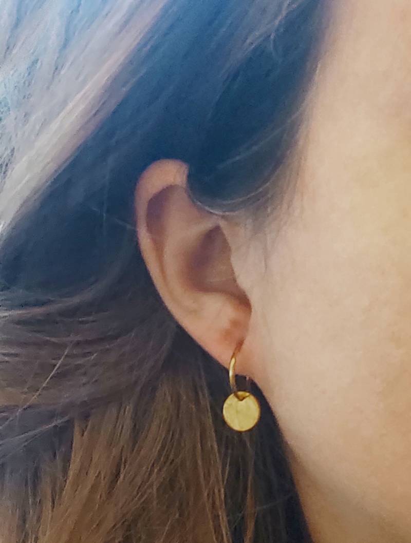 1 Paar 18 K Gold Coin Münzen Creolen Ohrstecker Coincreolen Damen Ohrringe Vergoldet Hoops Schlicht Mit Scheiben Anhänger Geometrisch 12 Mm 1 Paar 18 K Gold Coin Münzen Creolen Ohrstecker Coincreolen Damen Ohrringe Vergoldet Hoops Schlicht Mit Scheiben Anhänger Geometrisch 12 Mm von LilaLaVi