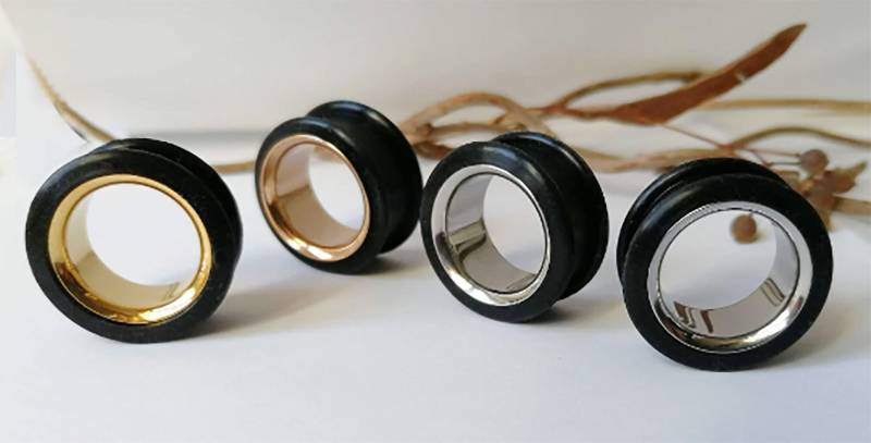 1 Paar Silikon Stahl Flesh Tunnel Silicone Plug Ohr Piercing Silber Gold Rosegold 8 - 20 Mm 1 Paar Silikon Stahl Flesh Tunnel Silicone Plug Ohr Piercing Silber Gold Rosegold 8 - 20 Mm von LilaLaViPiercing