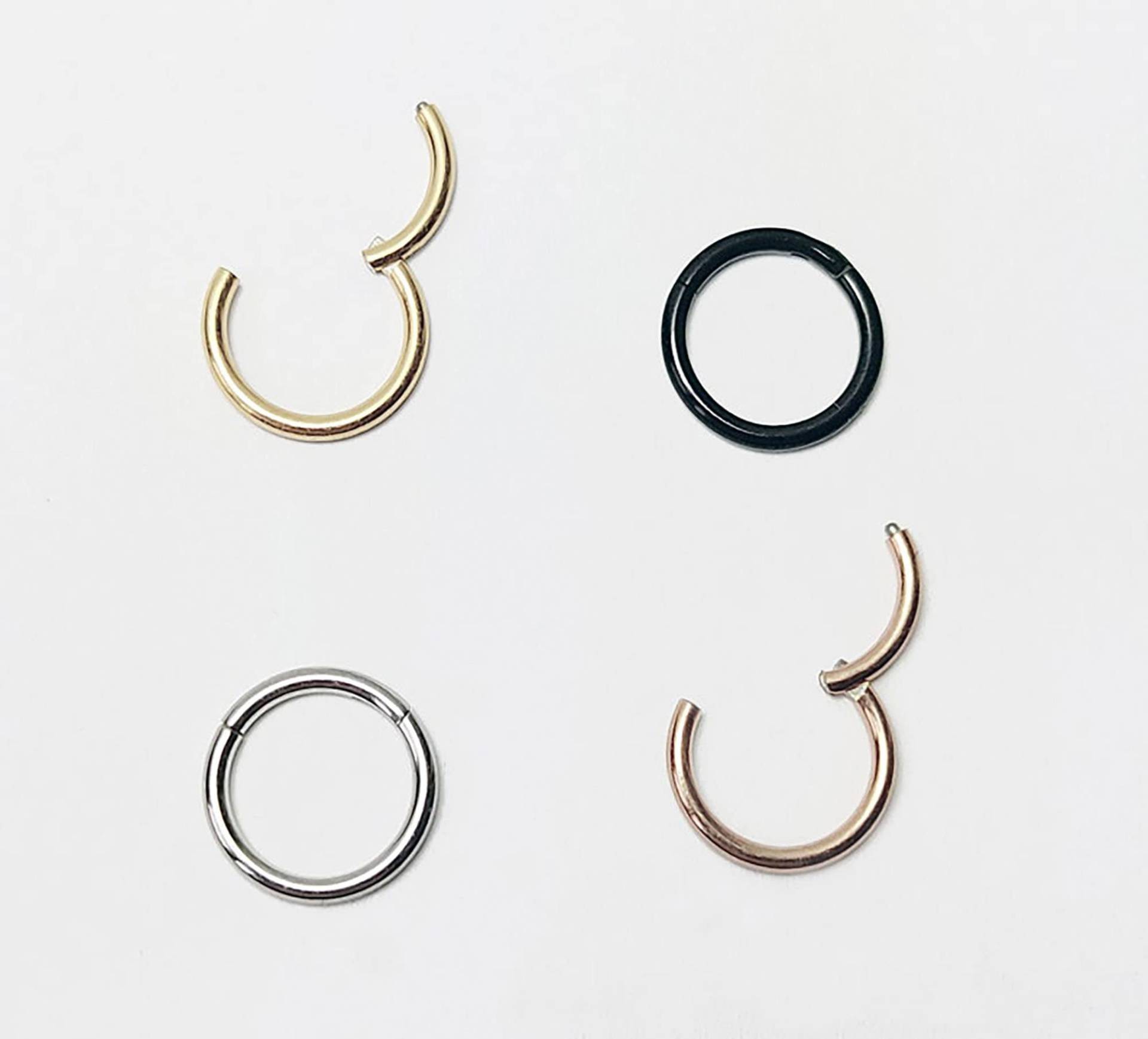 Nasenpiercing Segmentring Septum Nase Ring Brust Lippen Scharnier Clicker Sehr Dünner 8Mm(5/16" 6Mm | 1/4" Gold Silber 0, 8/1/1, 2/1, 6 Mm Nasenpiercing Segmentring Septum Nase Ring Brust Lippen Scharnier Clicker Sehr Dünner 8Mm(5/16" 6Mm | 1/4" Gold Silber 0, 8/1/1, 2/1, 6 Mm von LilaLaViPiercing