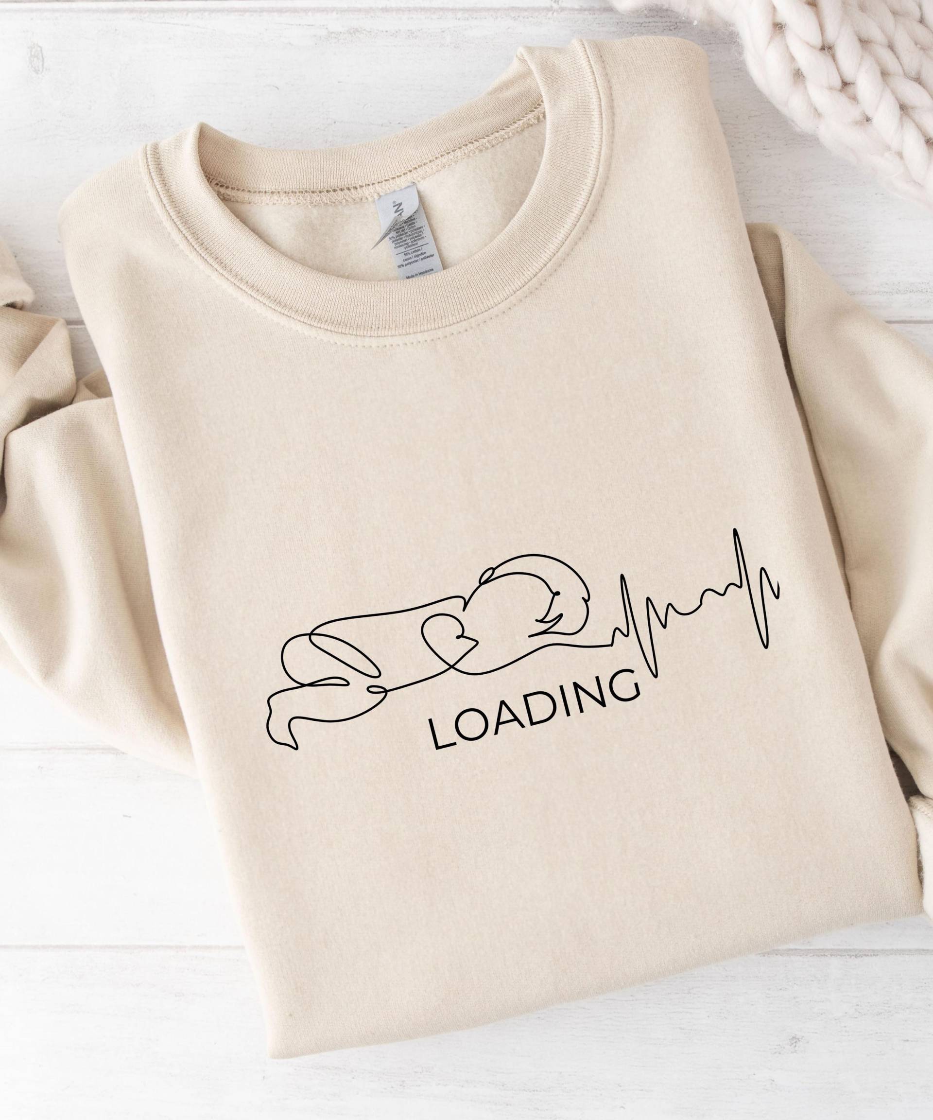 Baby Laden Sweatshirt Schwangerschaft Ankündigung Mom-To-Be Pullover von LilaWolkenDesign