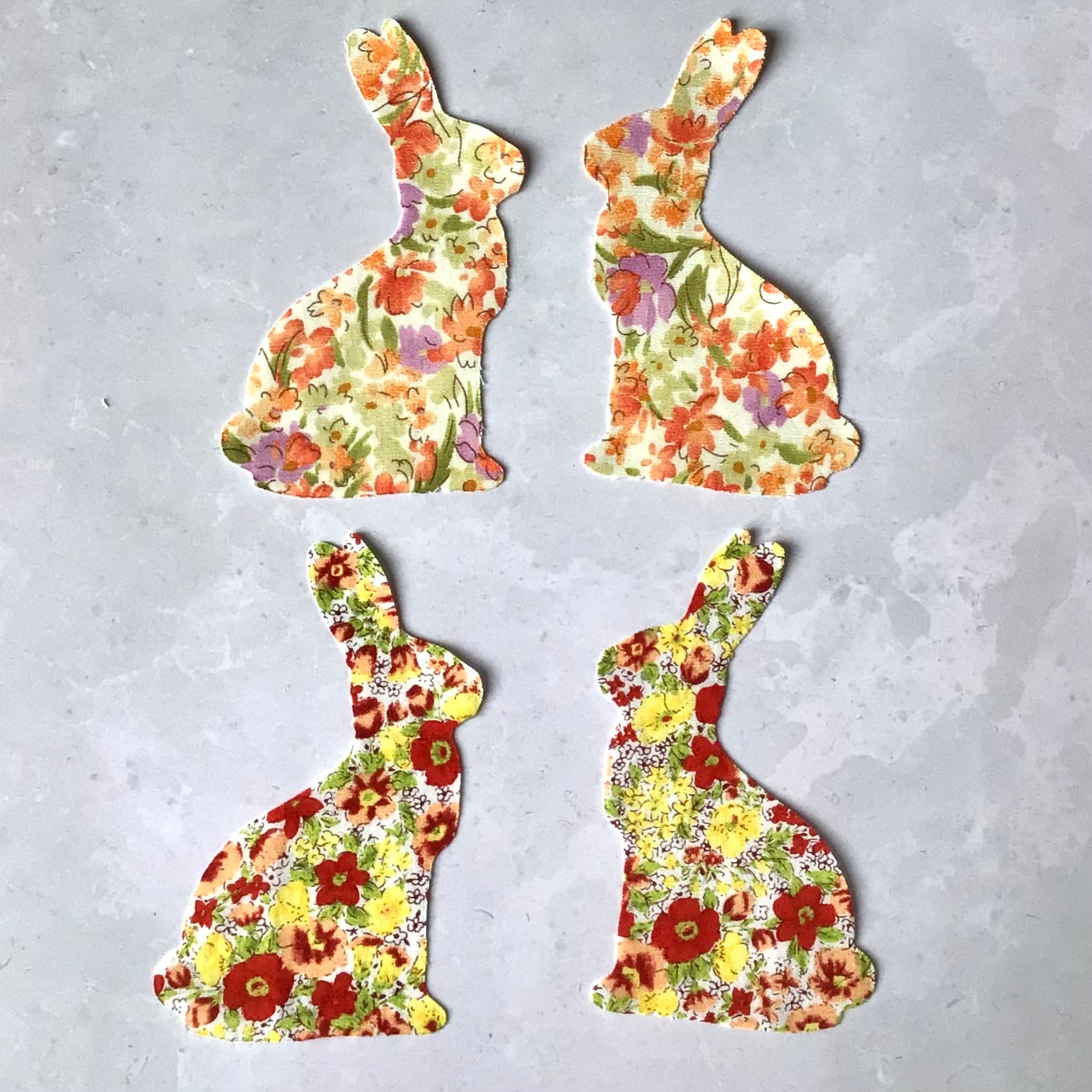 Große Frühling Stoff Osterhasen, Die Geschnittene Stoffhäschen von LilacSprig