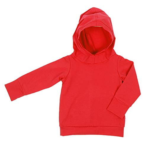 Lilakind“ Baby Kinder Hoodie Kapuzenpulli Uni Rot Gr. 98/104 - Made in Germany von Lilakind