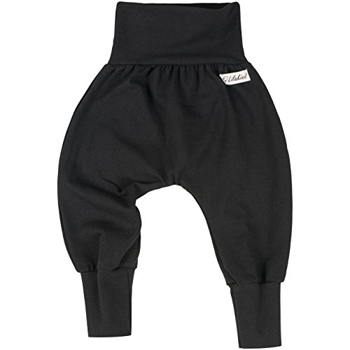 Lilakind“ Baby Kinder Hose Pumphose Baumwolle Einfarbig Uni Graumeliert Gr. 62/68 - Made in Germany von Lilakind