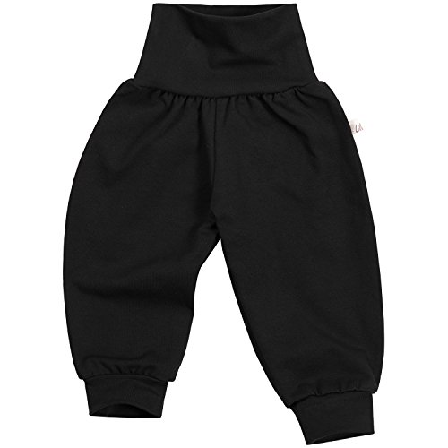 Lilakind“ Baby Kinder Mädchen Jungen Pumphose Hose Babyhose Jersey Uni einfarbig Basic schwarz Gr. 62/68- Made in Germany von Lilakind