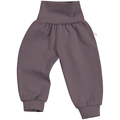Lilakind“ Baby Kinder Mädchen Jungen Pumphose Hose Babyhose Jersey Uni einfarbig Basic blau grün grau rosa rot schwarz Gr. 50-140 - Made in Germany (62/68, Taupe) von Lilakind