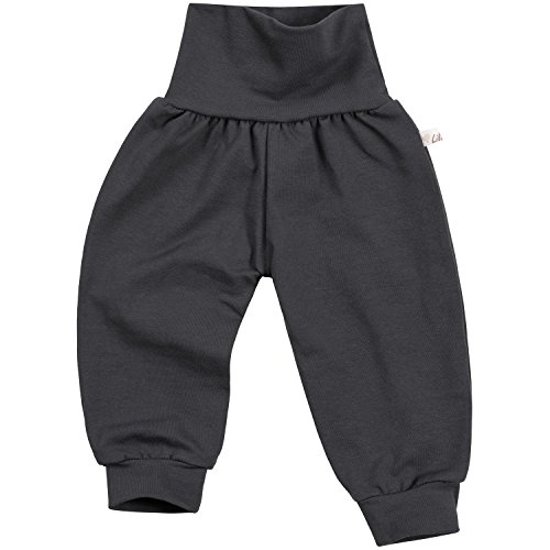 Lilakind“ Baby Kinder Mädchen Jungen Pumphose Hose Babyhose Jersey Uni einfarbig Basic grau Gr. 122/128- Made in Germany von Lilakind