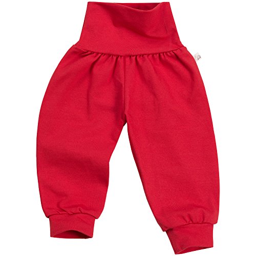 Lilakind“ Baby Kinder Mädchen Jungen Pumphose Hose Babyhose Jersey Uni einfarbig Basic rot Gr. 110/116- Made in Germany von Lilakind