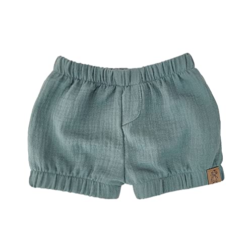 Lilakind“ Baby Kinder Musselin-​Shorts Kurze Hose Uni Alt-Grün Gr. 116/122 - Made in Germany von Lilakind
