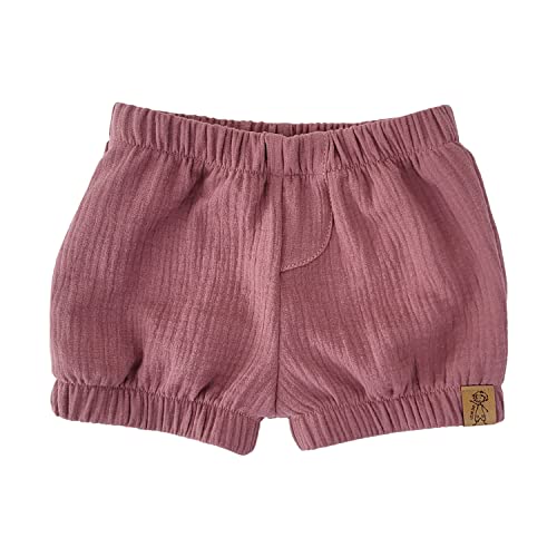 Lilakind“ Baby Kinder Musselin-​Shorts Kurze Hose Uni Rosa Gr. 80/86 - Made in Germany von Lilakind
