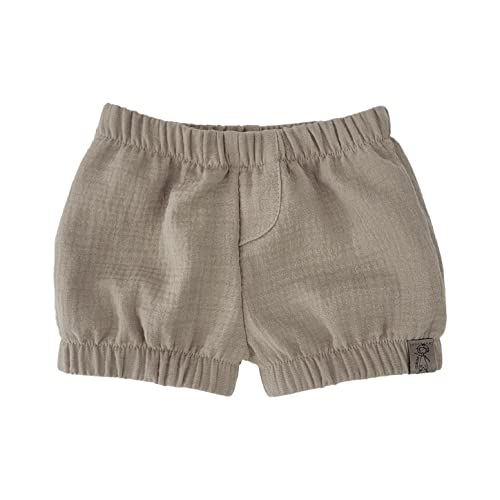 Lilakind“ Baby Kinder Musselin-​Shorts Kurze Hose Uni Sand Beige Gr. 56/62 - Made in Germany von Lilakind