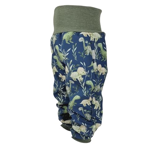 Lilakind“ Baby Kinder Pumphose Softshell Dinosaurier Blau Grün Gr. 80/86 - Made in Germany von Lilakind