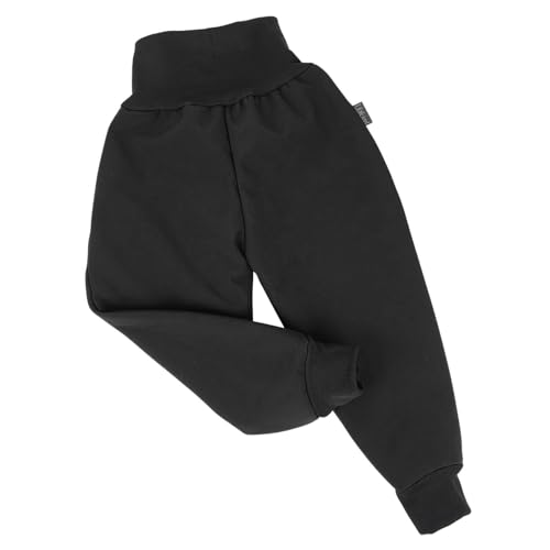 Lilakind“ Baby Kinder Pumphose Softshell Einfarbig Schwarz Gr. 110/116 - Made in Germany von Lilakind