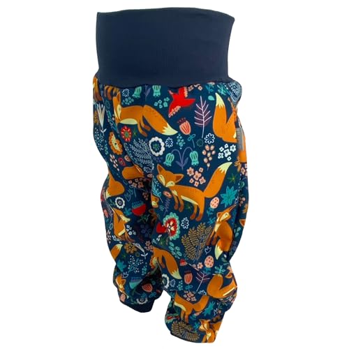 Lilakind“ Baby Kinder Pumphose Softshell Krokodile Schwarz-Blau Gr. 104/110 - Made in Germany von Lilakind