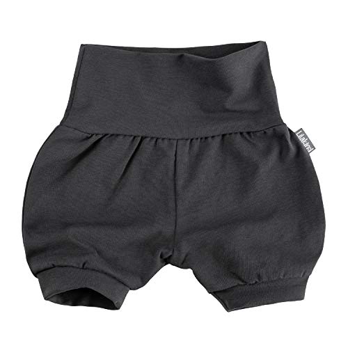 Lilakind“ Baby Kinder Shorts Sommerhose Kurze Pumphose Baumwolle Uni Dunkelgrau Gr. 98/104 - Made in Germany von Lilakind