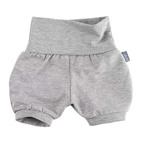 Lilakind“ Baby Kinder Shorts Sommerhose Kurze Pumphose Baumwolle Uni Graumeliert Gr. 86/92 - Made in Germany von Lilakind