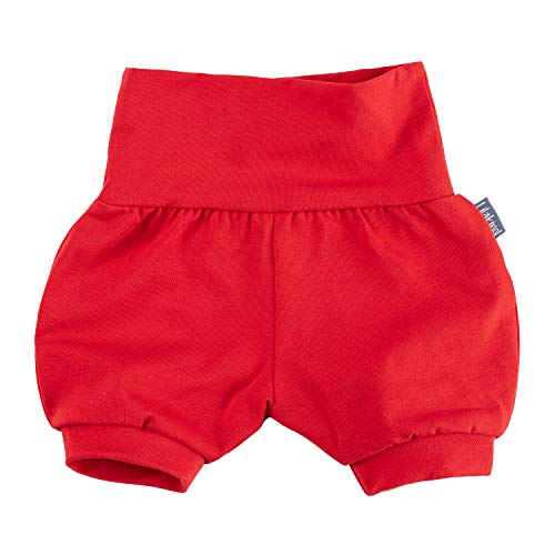 Lilakind“ Baby Kinder Shorts Sommerhose Kurze Pumphose Baumwolle Uni Rot Gr. 86/92 - Made in Germany von Lilakind