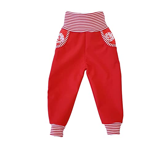 Lilakind“ Baby Kinder Softshell Hose Anker Rot Gr. 110/116 - Made in Germany von Lilakind