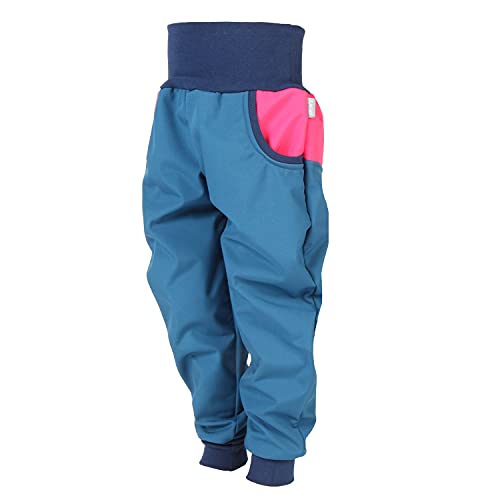 Lilakind“ Baby Kinder Softshell Hose Petrol Pink Gr. 122/128 - Made in Germany von Lilakind