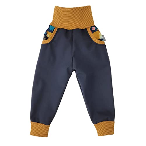 Lilakind“ Baby Kinder Softshell Pumphose Matschhose Regenhose Dunkelblau Füchse Orange Gestreift Gr. 74/80 - Made in Germany Lilakind“ Baby Kinder Softshell Pumphose Matschhose Regenhose Dunkelblau Füchse Orange Gestreift Gr. 74/80 - Made in Germany von Lilakind