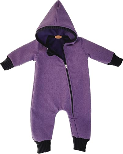 Lilakind“ Baby Kinder Softshell Regen Overall mit Kapuze Meliert einfarbig Uni lila Gr. 74/80 - Made in Germany Lilakind“ Baby Kinder Softshell Regen Overall mit Kapuze Meliert einfarbig Uni lila Gr. 74/80 - Made in Germany von Lilakind