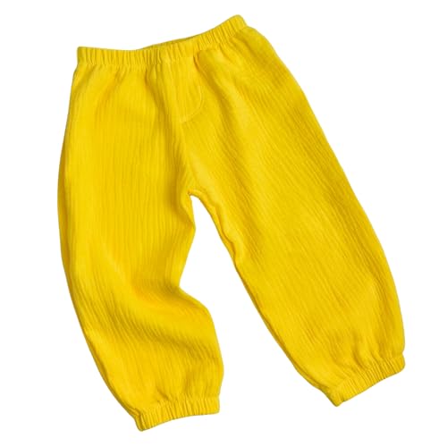 Lilakind“ Baby Kinder Sommer Musselin-​Hose Uni Sonnen - Gelb Gr. 92/98 - Made in Germany von Lilakind