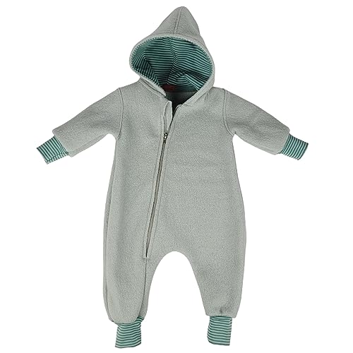 Lilakind“ Baby Wollwalk Overall Einteiler mit Kapuze Walkloden Walkoverall Hell Mint Gr. 110/116 - Made in Germany von Lilakind