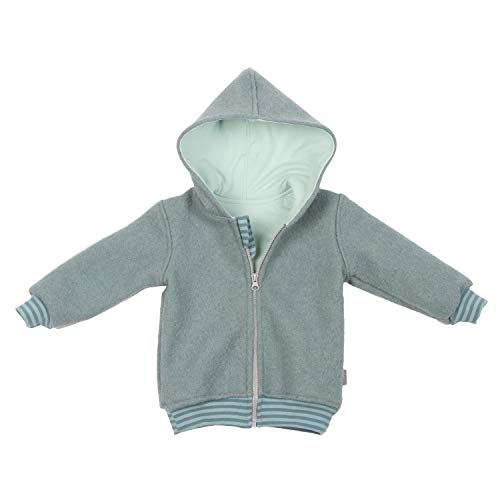 Lilakind“ Kinderjacke Walk Kapuzen Jacke Gefüttert mit Jersey Mintgrün Gr. 80/86 - Made in Germany von Lilakind