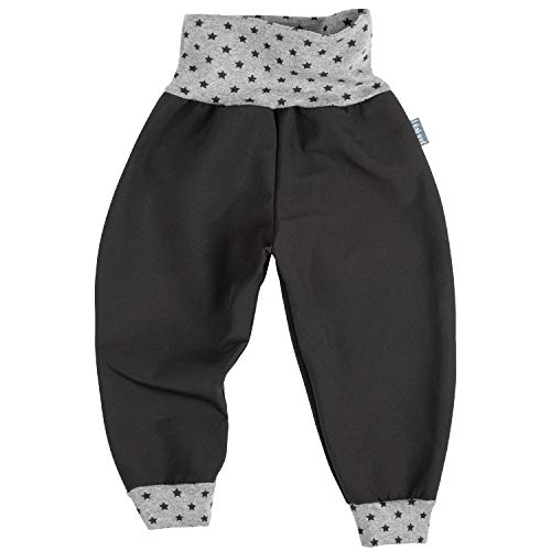 Lilakind" Softshell Hose Pumphose Babyhose Kinderhose Schwarz Grau Sterne Gr. 122/128 - Made in Germany von Lilakind